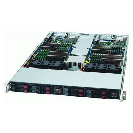 SUPERMICRO SuperServer Two Node Dual LGA1366 1200W 1U RackmountServer SYS-1026TT-TF